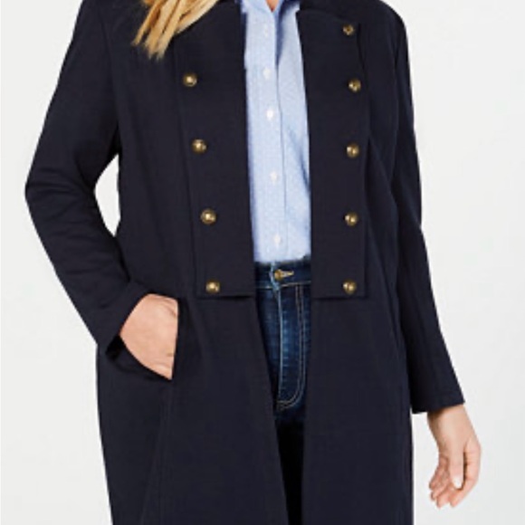 Tommy Hilfiger Women's Navy Varsity Jacket